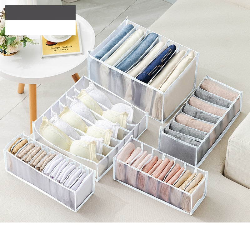 Clean and hygienic jeans compartment storage box