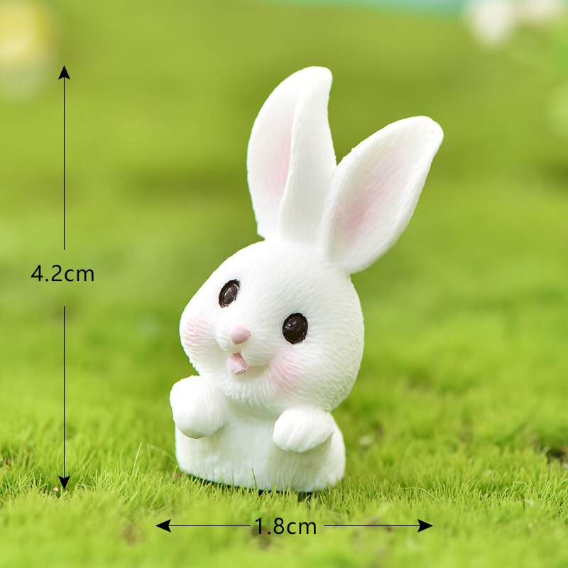 7 pcs Rabbits Fairy Garden Miniatures