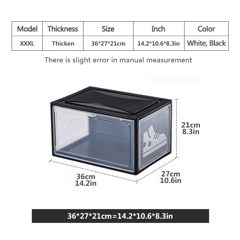 2pcs Transparent Dust-proof Storage Box