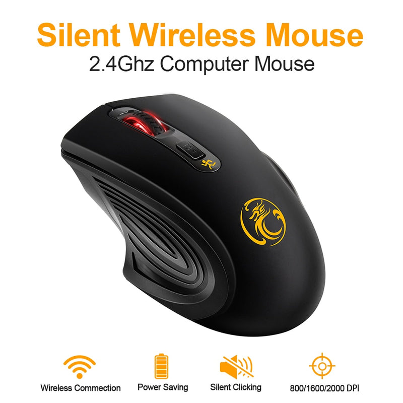 Ergonomic 2000 DPI Gamer Noiseless Mice