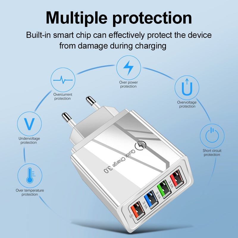 EU/US Plug USB Charger Quick Charger