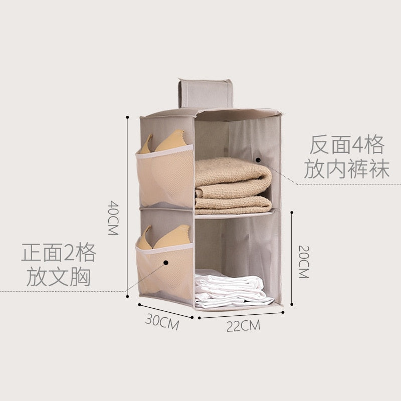 Multi-layer wardrobe foldable storage rack