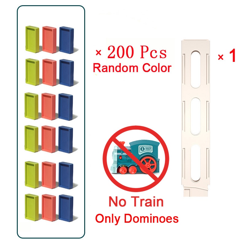 Kids Electric Car Dominoes Set Brick Blocks