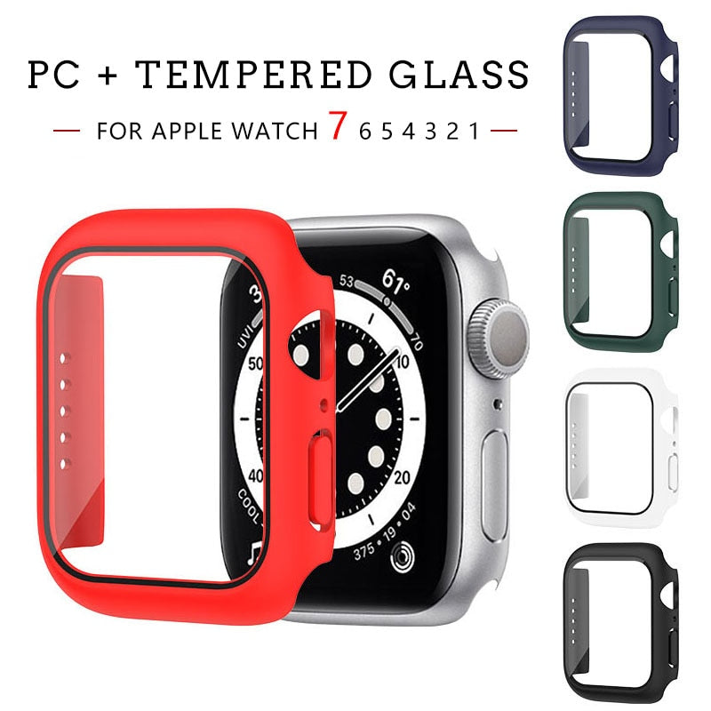 Glass+Cover For Apple Watch case