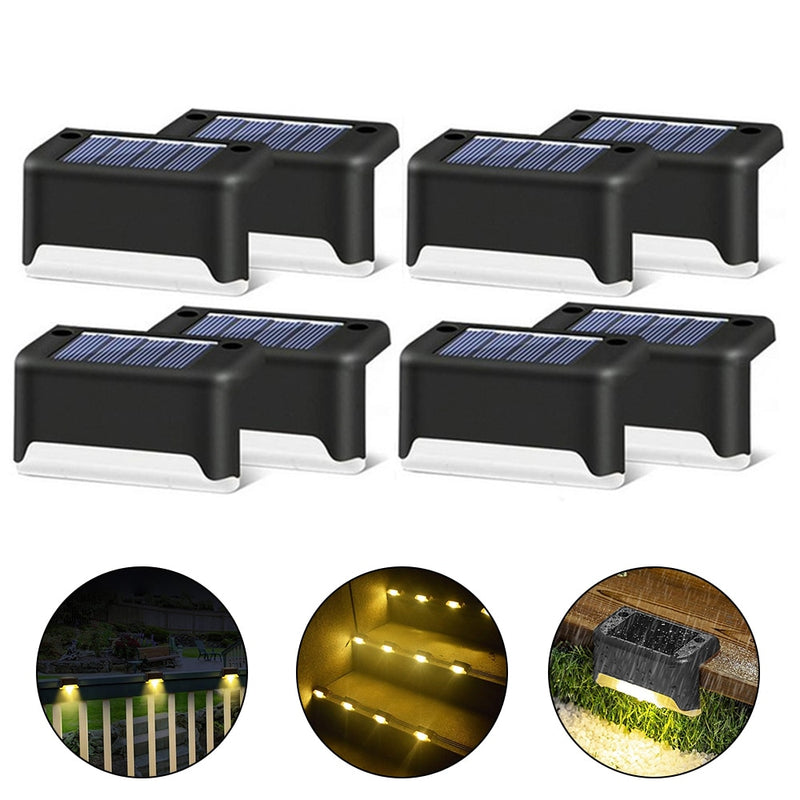 Warm White LED Solar Lamp Path Stair