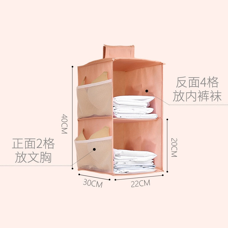 Multi-layer wardrobe foldable storage rack